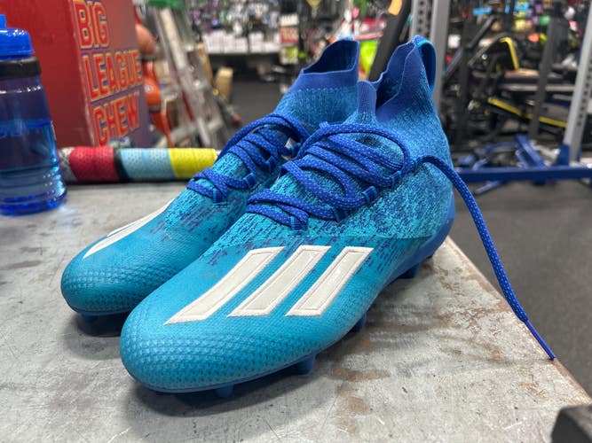 Used Adidas ADIZERO PRIMEKNIT Soccer Cleats Royal Blue Senior 8.5 11337-S000498574