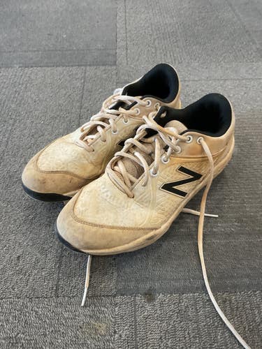 Used New Balance BASEBALL CLEATS BB/SB Cleats White Senior 8.5 11614-S000245465