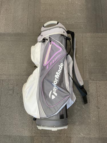 Used Taylormade 14 WAY CART BAG Womens Cart Bag Grey 11614-S000245453