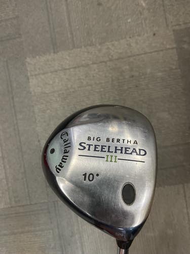 Used Callaway BIG BERTHA STEELHEAD 3 Mens Driver RH 10.0 Degree 11614-S000245457