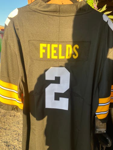 Black XXL Men's Nike Jersey (New) Justin Fields