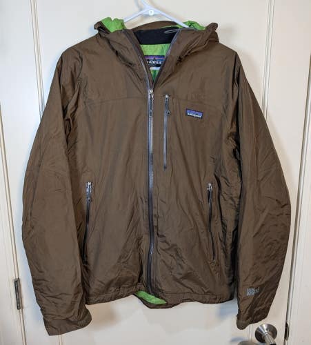 Patagonia Nano Storm H2no Jacket Mens Size: M Brown Ripstop PrimaLoft Hooded Zip
