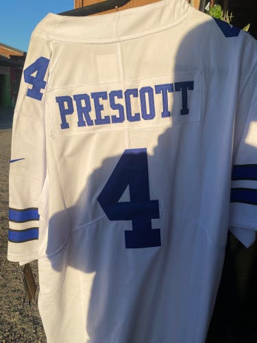 White Large Adult Unisex Nike Jersey (New) Dak Prescott
