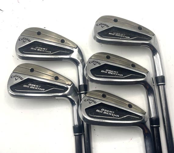 Callaway Great Big Bertha GBB 23 7-PW, AW Iron Set Helium 60 F2 Senior Graphite