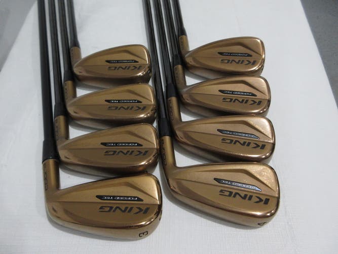 Cobra King Forged TEC Copper Iron Set - 3-PW - KBS Extra Stiff X Flex Steel