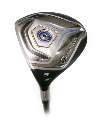 LH TaylorMade JetSpeed Fairway 15* 3 Wood Matrix Velox T 49g Stiff Flex