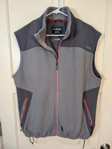 Cabelas Gerbing Windshear Heated Fleece Vest Mens XL Full Zip - Missing Battery