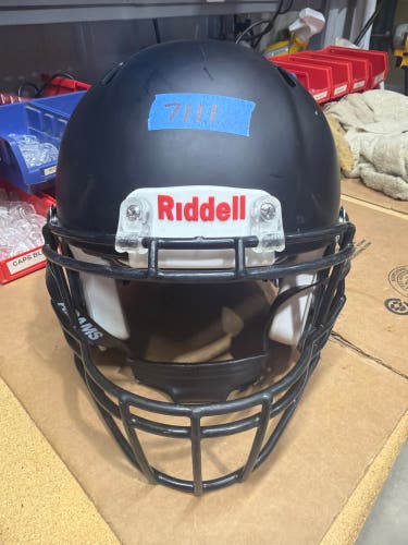 USED RIDDELL SPEED ICON ADULT HELMET - XL - FLAT BLACK