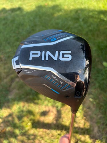 Men's 2025 Ping G440 Max Right Handed Driver Stiff Flex 9 Loft (Used)