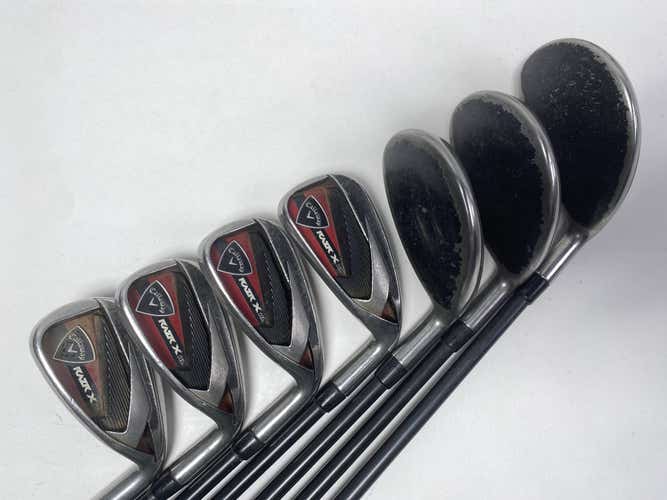 Callaway Razr X HL Combo Hybrid Iron Set 3H-5H-6-PW Reg Graphite RH +1'' No 7