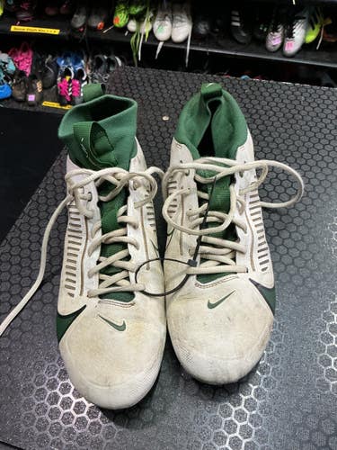 Used Nike LAX Cleats Mens White Senior 9 10743-S000494175