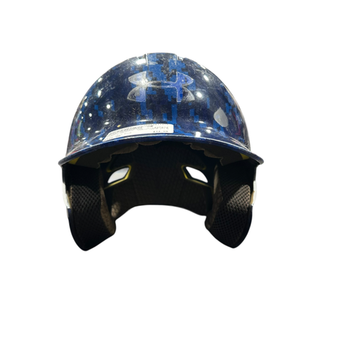 Used Under Armour UABH2-100 6.5-7.5 Batting Helmet No Mask Navy Blue One Size 11375-S000383255