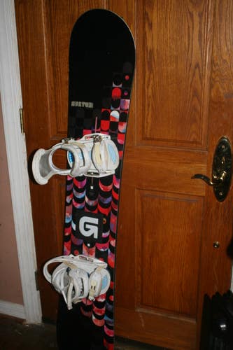 Women's Burton Feelgood Snowboard All Mountain 152 cm with Burton est Bindings Medium
