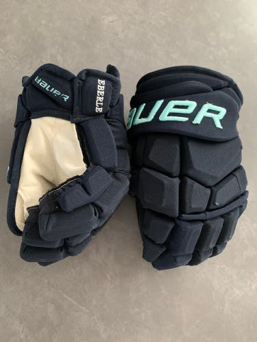 Jordan Eberle Seattle Kraken Bauer UltraSonic Hockey Gloves 13” (Used)