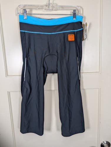 Trayl Gel Women's Pad Padded Ryde Capri UPF 50 Cycling Riding Black Size: M New