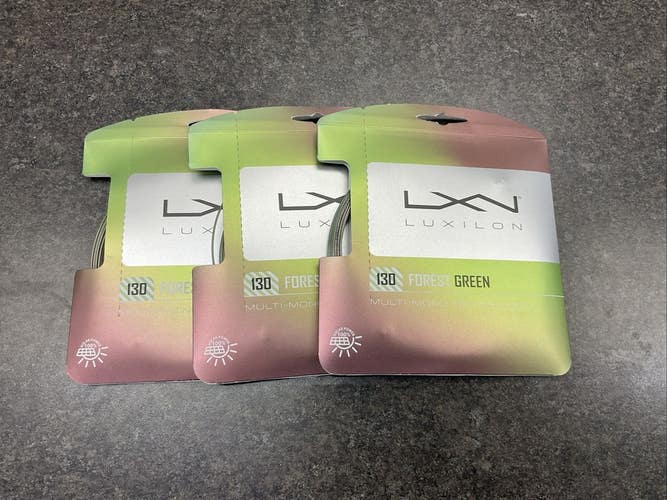 Luxilon 130 Gauge Forest Green 3 Pack