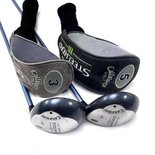 Callaway Steelhead III 3 & 5 Fairway Wood Set 15* | 18* System III Ladies RH