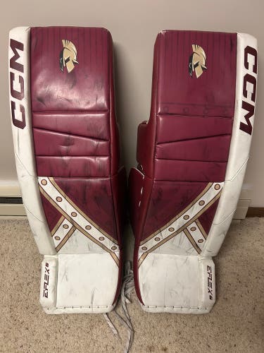 35" CCM EFlex 6 Goalie Leg Pads Pro Stock (Used)