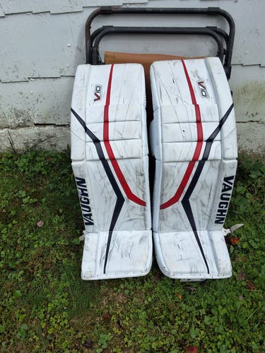 37" Vaughn V10 Pro Carbon Goalie Leg Pads Pro Stock (Used)