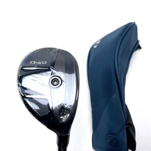 TaylorMade Qi4D Rescue 4 Hybrid 22* KBS Reax 75 75g Stiff Graphite Mens RH NEW