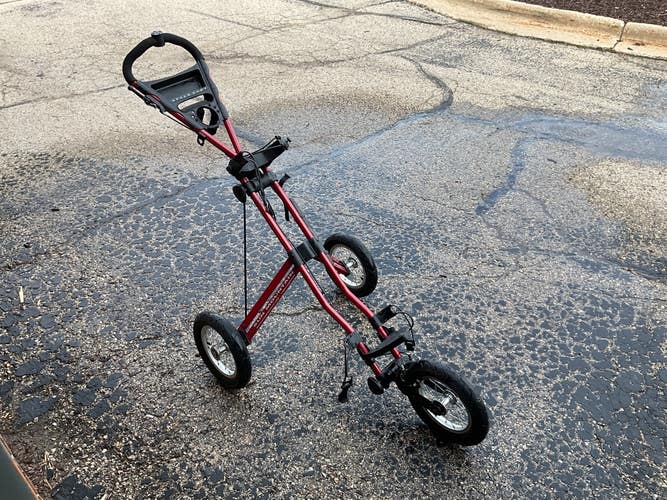 Used Sun Mountain SPEED CART Golf Cart Cardinal 3 Wheel 11855-S000211183