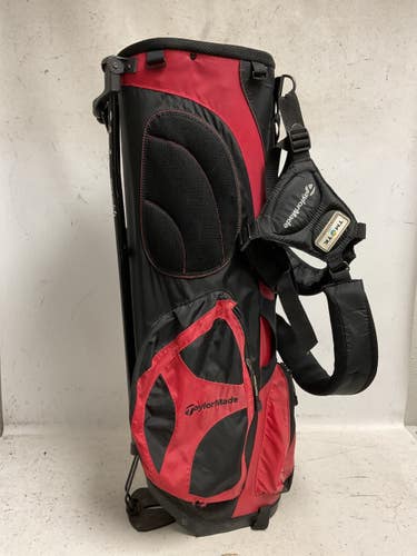 Used Taylormade TM TK STAND BAG Mens Stand Bag Black And Red 11855-S000211159