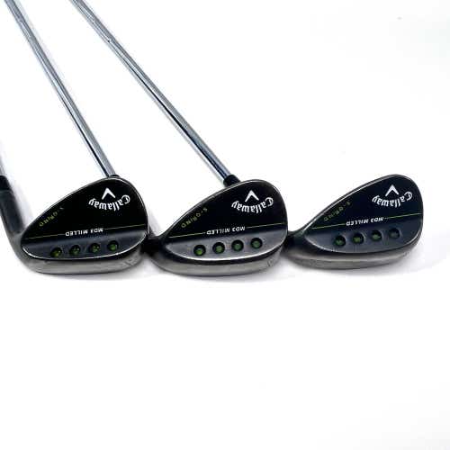Callaway MD3 Milled Black S Wedge Set 50* 10 | 54* 10 | 58* 9 TT DG Regular RH