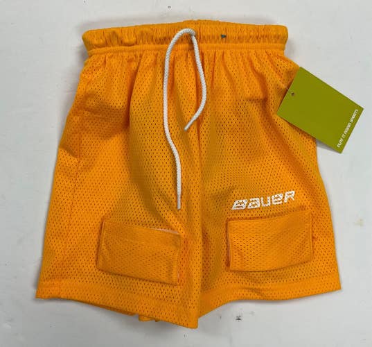Used Bauer CORE MESH JOCK SHORTS Junior Hockey Bottom Gold XS 11855-S000211150