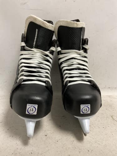 Used WinnWell AMP 300 Senior Hockey Skate Black And White Senior 12 11855-S000211138