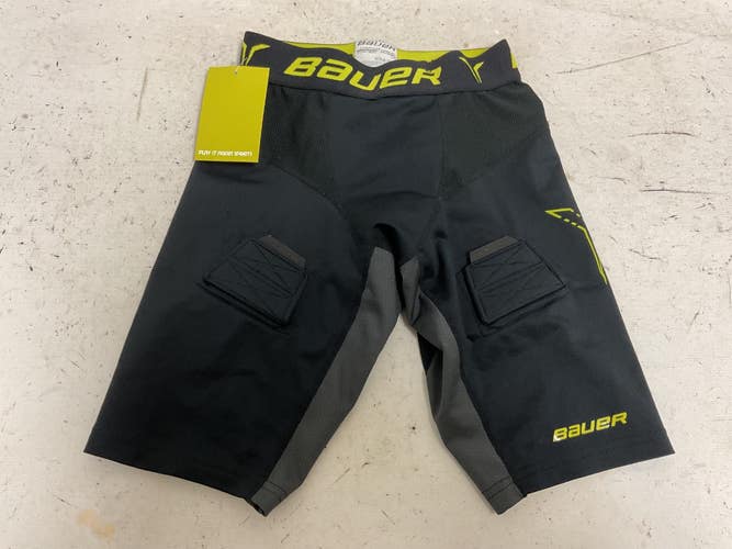 Used Bauer Junior Hockey Bottom Black And Neon Green LG 11855-S000211124