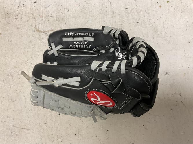Used Rawlings SC105BGB BB/SB Glove RH Throw Black And Grey 12 1/2" 11855-S000211086