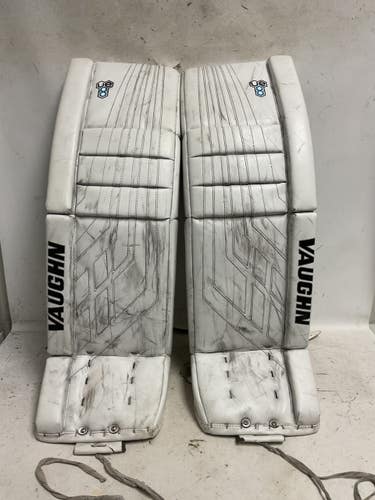 Used Vaughn VELOCITY VE8 XFP Goalie Leg Pads Senior White 35" 11855-S000211040