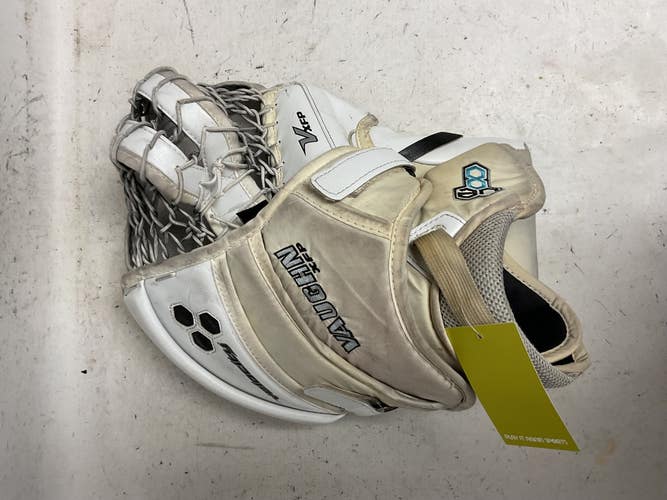 Used Vaughn VELOCITY XFP Senior Goalie Catcher White 11855-S000211038