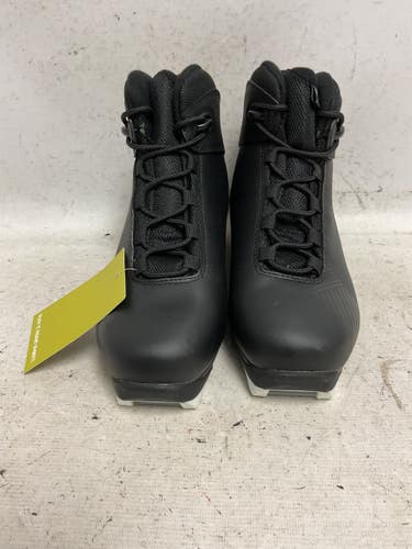 Used Alpina T5 TOURING Boys NNN XC Ski Boots Black W 06 / JR 04-04.5 11855-S000211030