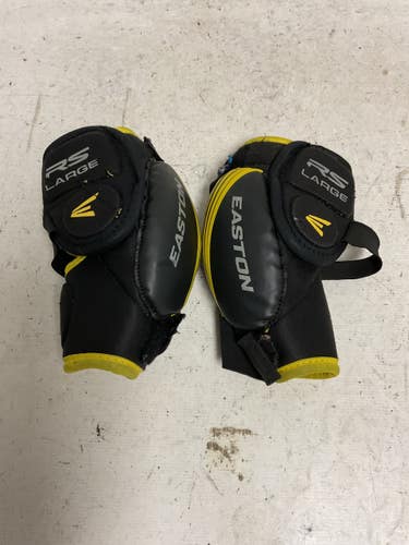 Used Easton STEALTH RS Youth Elbow Pads Black And Yellow LG 11855-S000211027