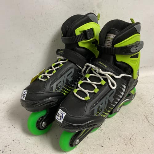 Used Bladerunner PHOENIX 5-8 Senior Rec Fitness Skates Neon Green Adjustable 11855-S000210081