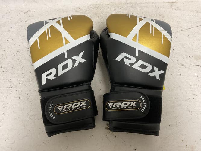 Used RDX BGR F7BGL Boxing Gloves Black And Gold Senior 11855-S000210018