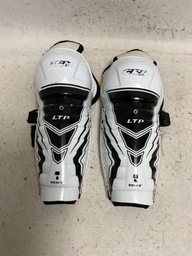 Used CCM LTP Youth Shin Guards Black And White 8" 11855-S000209986