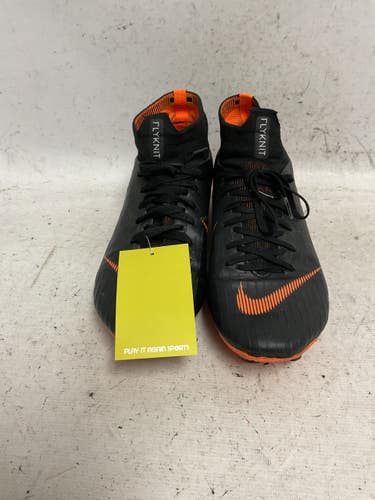 Used Nike AH7368-081 Soccer Cleats Black And Orange Senior 8.5 11855-S000209977