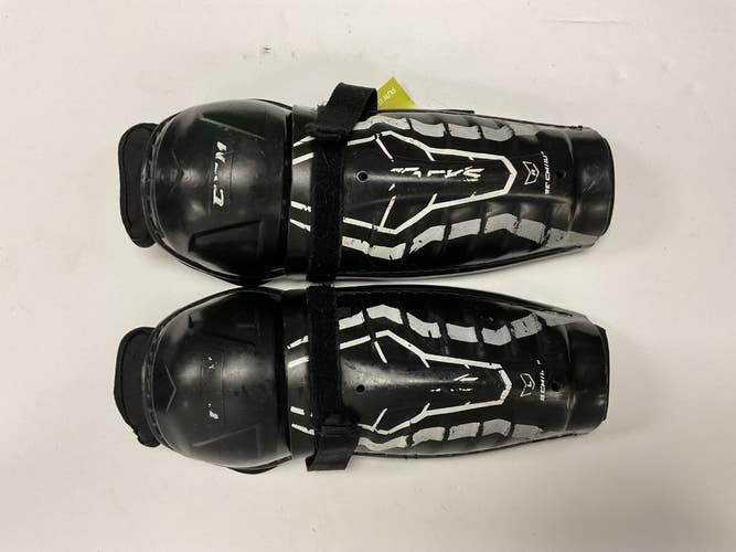 Used CCM JR SHIN GUARDS Junior Shin Guards Black 10" 11855-S000209958
