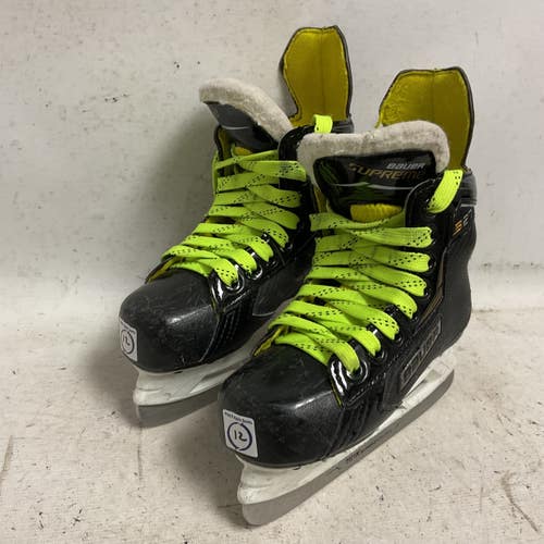 Used Bauer SUPREME S27 Youth Hockey Skate Black Youth 12.0 11855-S000209900