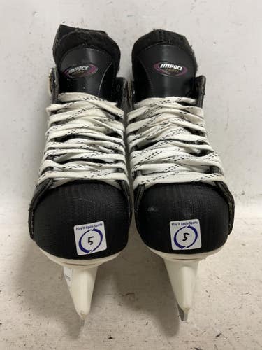 Used Bauer IMPACT 200 Intermediate Hockey Skate Intermediate 5.0 11855-S000210228