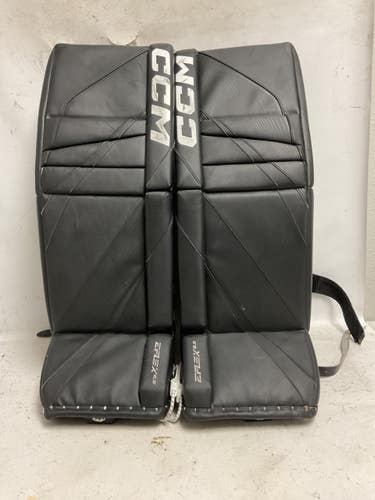 Used CCM EFLEX 6.9 Goalie Leg Pads Inter Black 32" 11855-S000210187