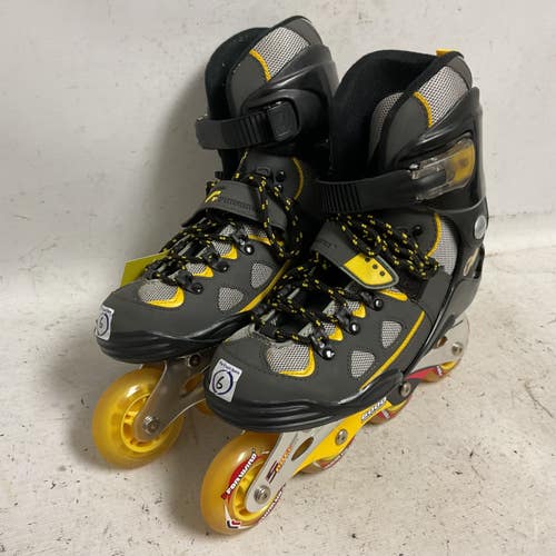 Used TALON INLINE SKATES Senior Rec Fitness Skates Yellow Senior 6 11855-S000210142