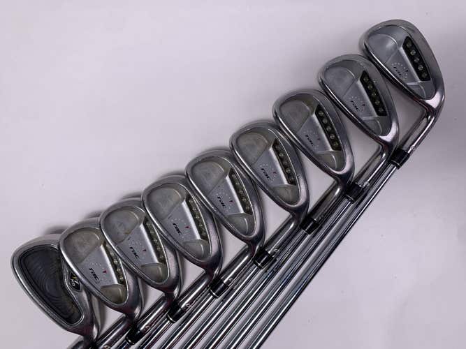 TaylorMade Rac OS Iron Set 3-PW+AW True Temper Regular RH Midsize Grips +1.5''