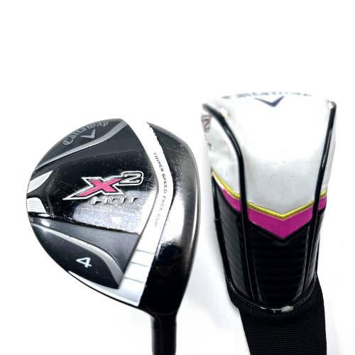 Callaway X2 Hot 4 Fairway Wood 17* Fujikura Sakura 45g Ladies Graphite Womens RH