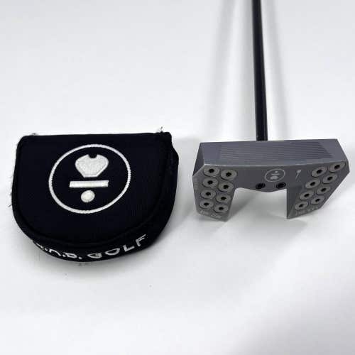 L.A.B. Golf MEZZ.1 Max Broomstick Putter 45" 78* ACCRA Mens RH HC