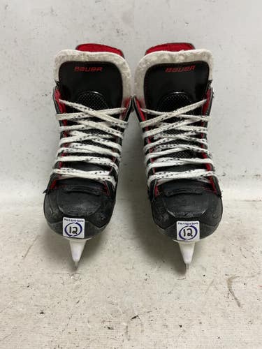Used Bauer VAPOR X350 Youth Hockey Skate White/Black/Red Youth 12.0 11855-S000211245
