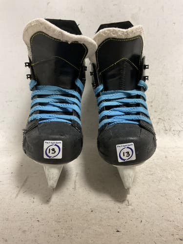 Used CCM TACKS AS 550 Youth Hockey Skate White/Black/Yellow Youth 13.0 11855-S000210726