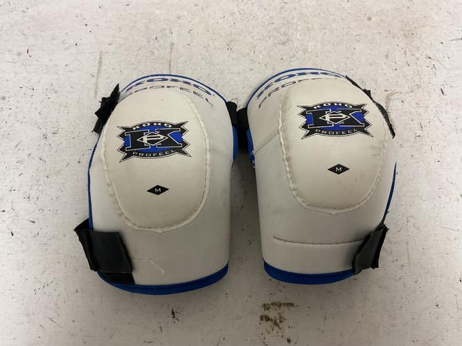 Used Koho PROFEEL Senior Elbow Pads White/Black/Royal MD 11855-S000210680